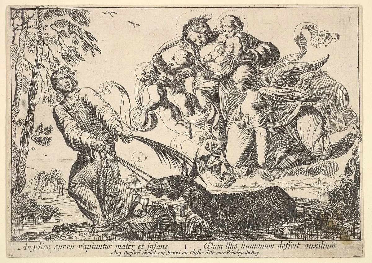 Angels Lifting Virgin and Child — Pierre Brebiette