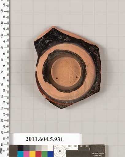 Terracotta fragment of a kylix (drinking cup)
