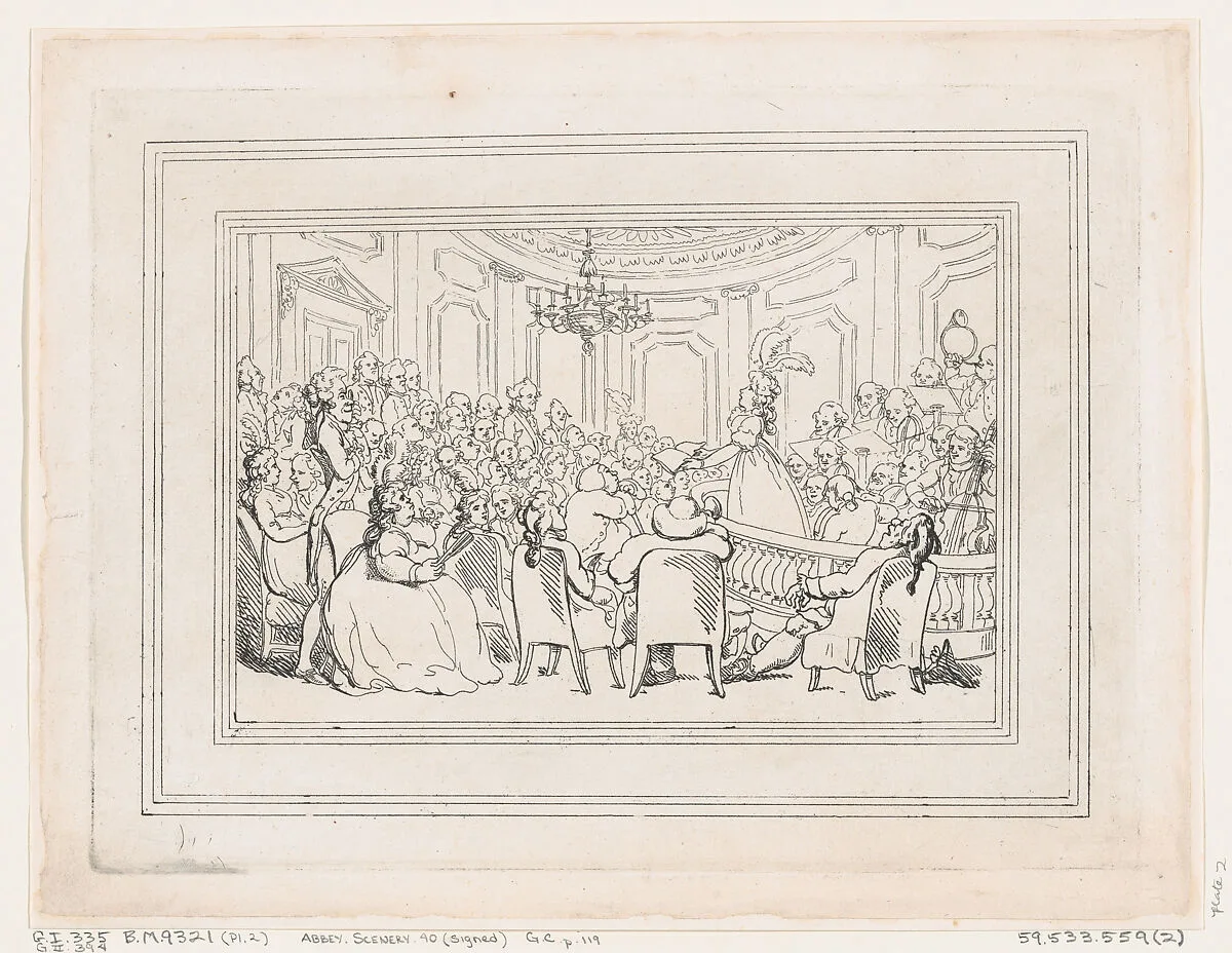 Comforts of Bath, Plate 2 — Thomas Rowlandson