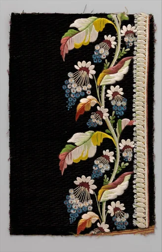 Embroidery sample for a man’s suit