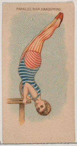 Parallel Bar, Handspring, from the Gymnastic Exercises series (N77) for Duke brand cigarettes