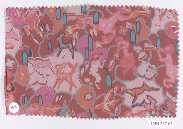 Textile sample, from the ¦Franko Prints¦ series — Frank Silk Mills, Inc.|Joseph Urban