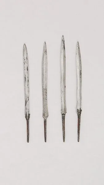 Four Cock's Spurs with Case — Unknown