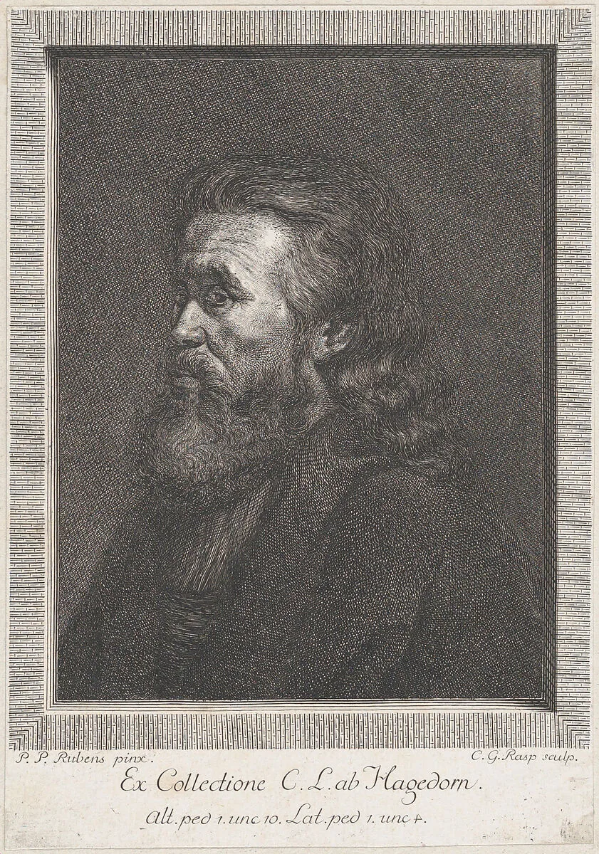 Portrait of an old man with a beard — Carl Gottlieb Rasp|Peter Paul Rubens
