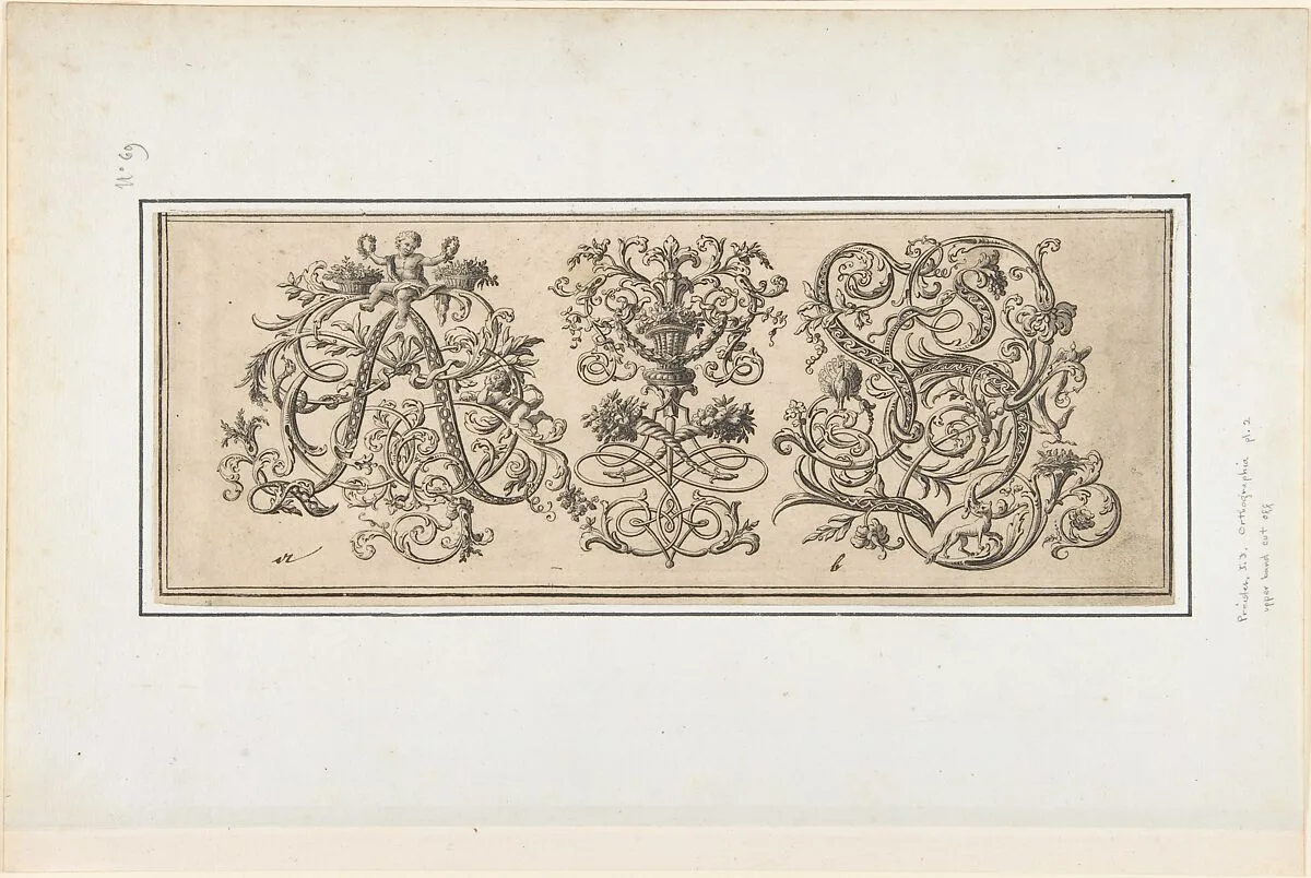 "Orthographia", pl.2 — Johann Daniel Preissler