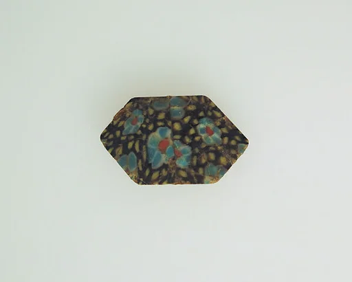 Glass mosaic plaque fragments