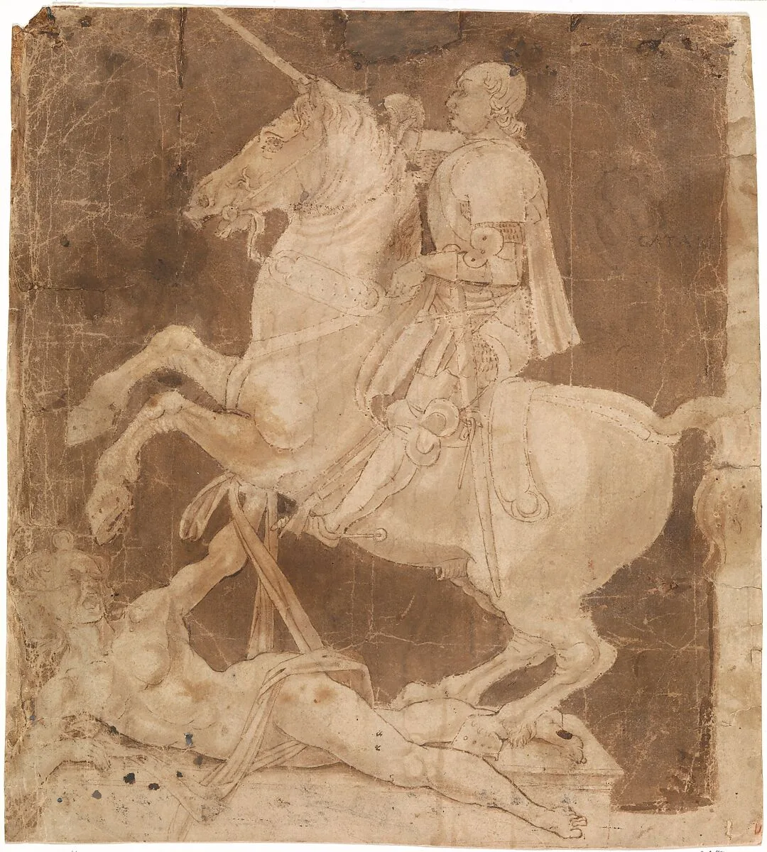 Study for the Equestrian Monument to Francesco Sforza — Antonio Pollaiuolo