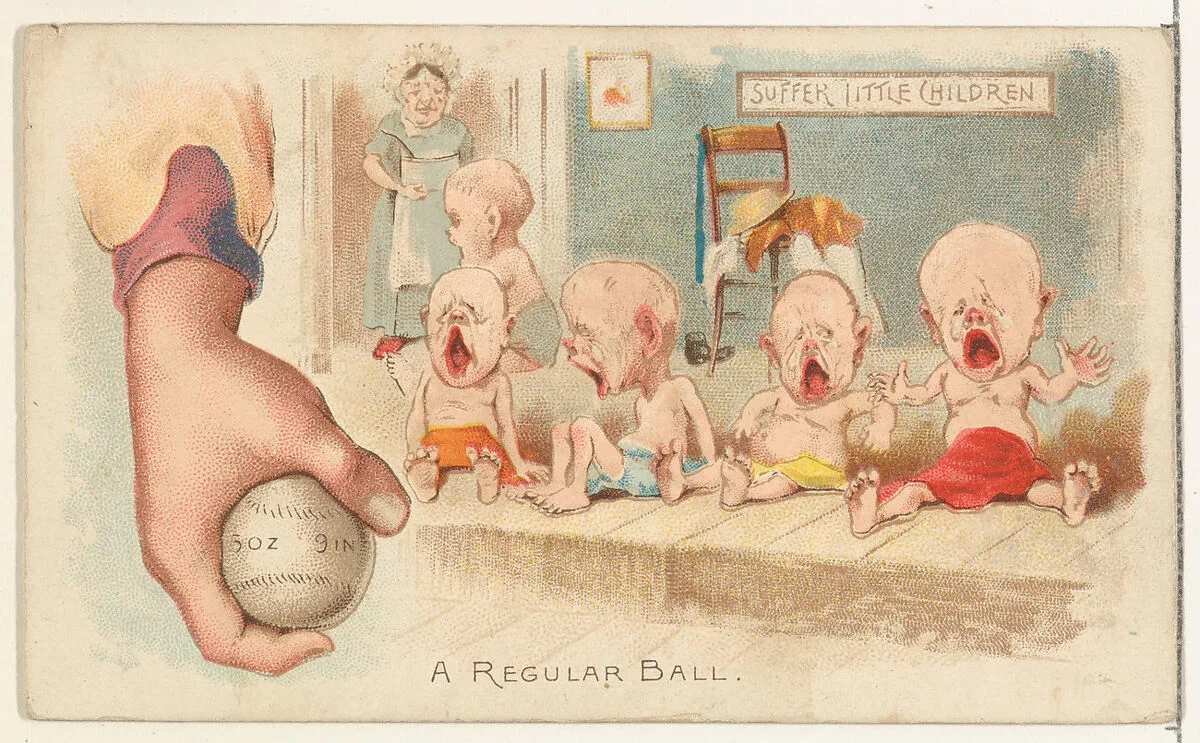 A Regular Ball, from the Talk of the Diamond set (N135) issued by Duke Sons & Co., a branch of the American Tobacco Company — American Tobacco Company|Schumacher & Ettlinger|W. Duke, Sons & Co.