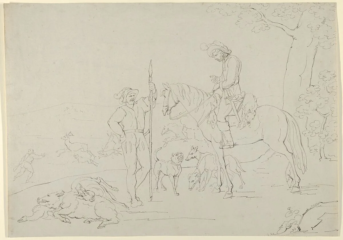 Medieval Hunting Scene — Franz Pforr|Moritz von Schwind