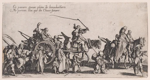 Les Bohémiens en Marche: L'Arrière-Garde, pièce aussi appelée Le Départ (The Gypsies Travelling: The Rear Guard, also called The Departure), from Le Bohémiens, série appelée aussi Les Égyptiens, La Marche des Bohémiens, La Vie Errante des Bohémiens, Les Marches Égyptiennes (The Gypsies, series also called The Egyptiens, The Gypsy Troops, The Wandering Lives of Gypsies, The Egyptian Troops)