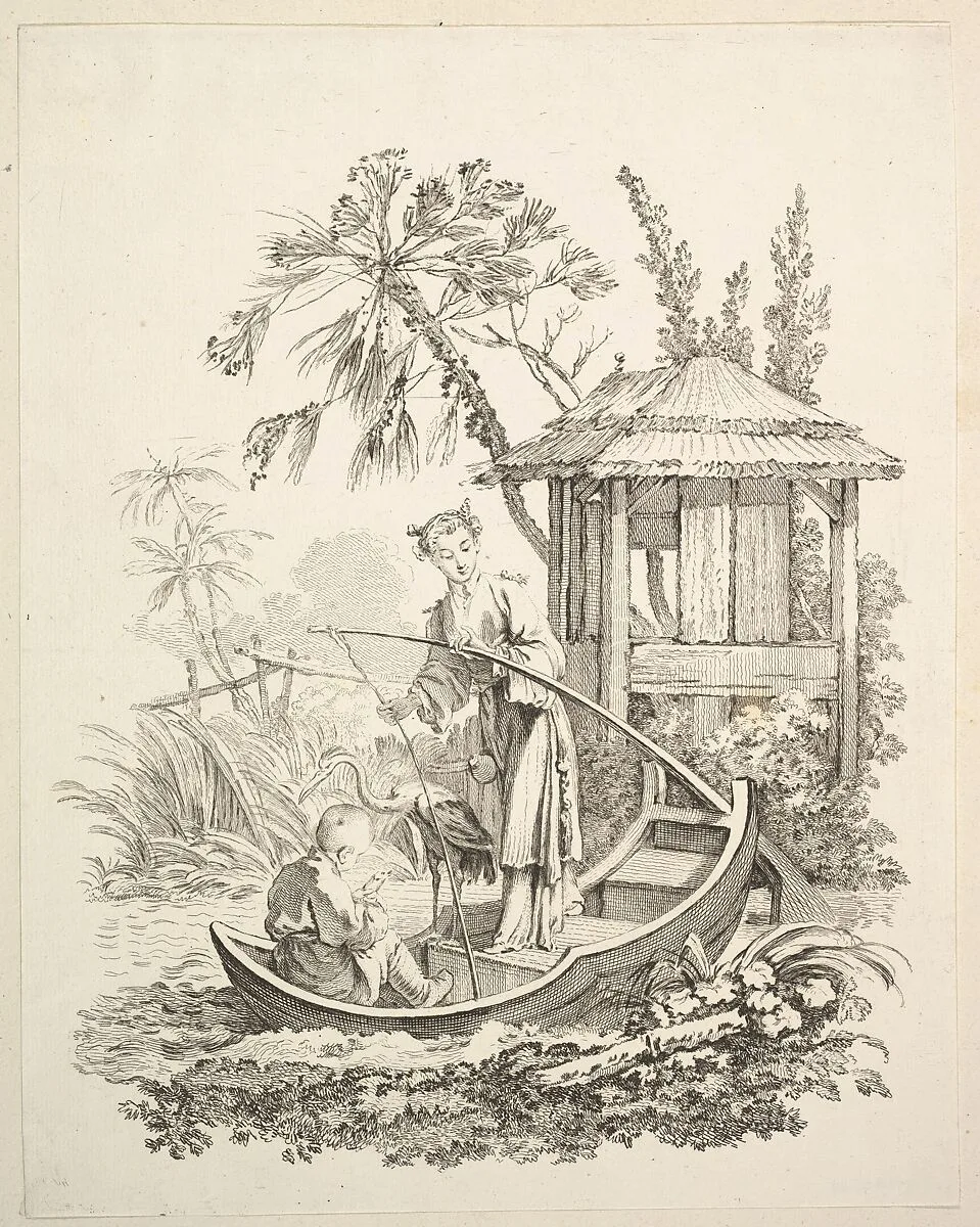 Cormorant Fishing — Gabriel Huquier|François Boucher