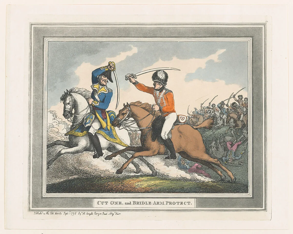 Cut One and Bridle Arm Protect — Thomas Rowlandson|Henry Angelo
