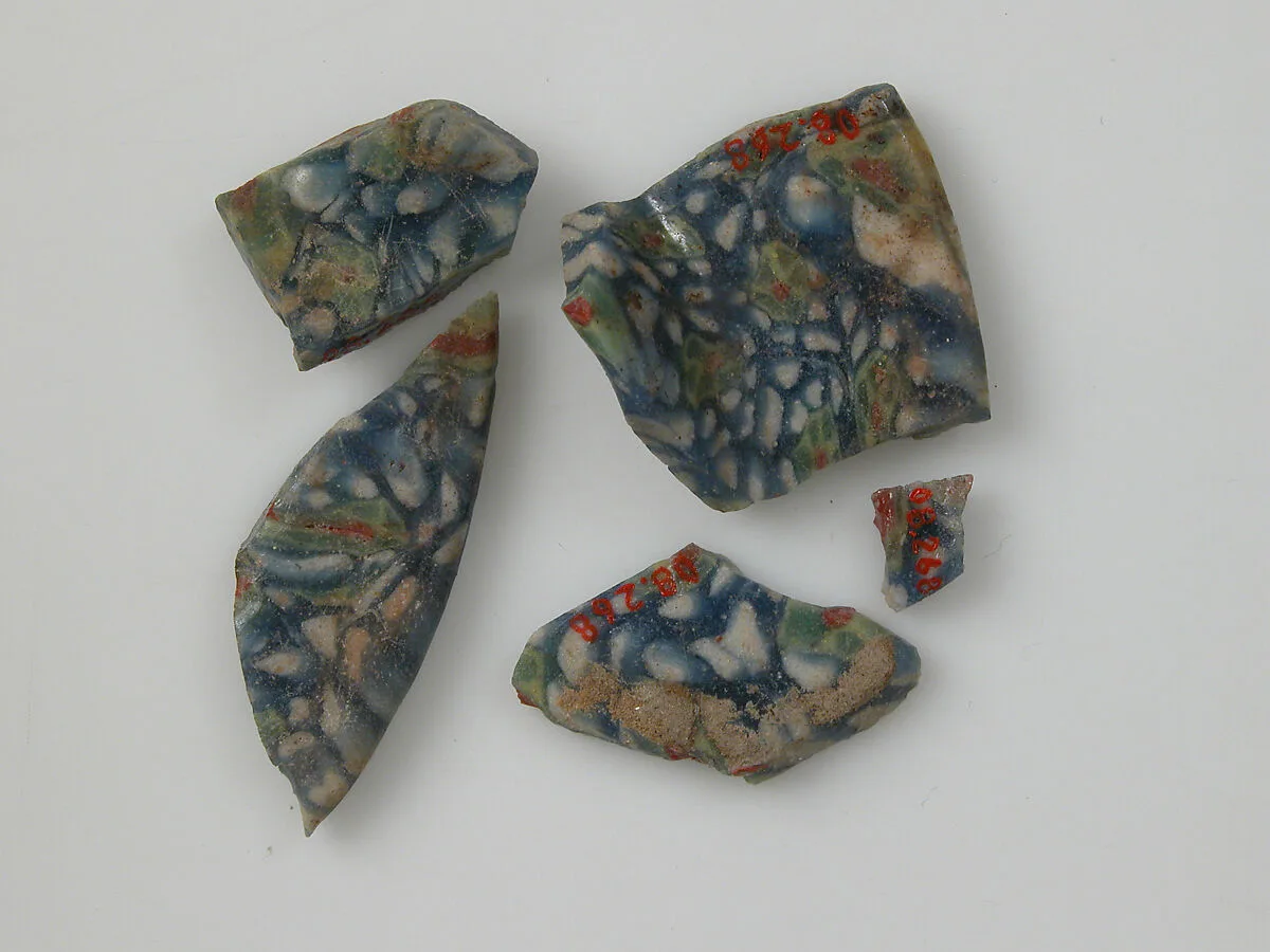 Glass Fragments from a Vessel — Unknown