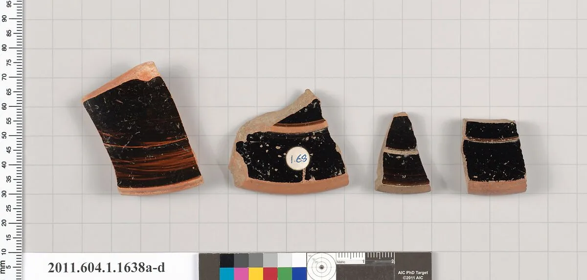 Terracotta fragments of kylikes (drinking cups) — Unknown