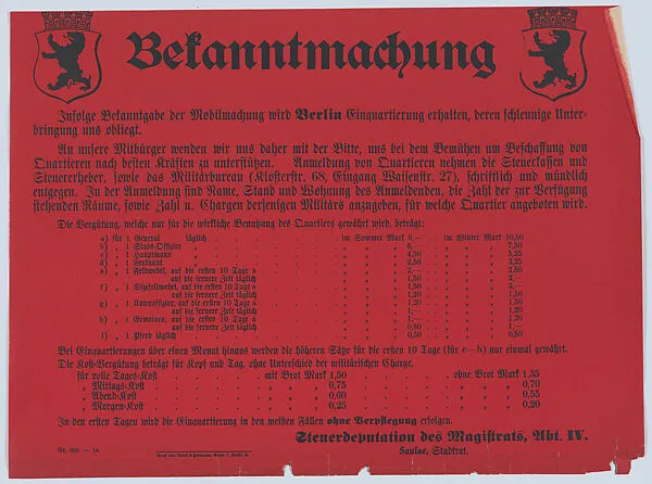 Bekanntmachung — Anonymous