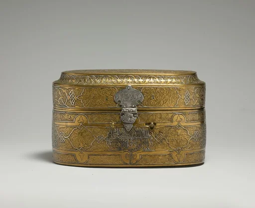 Lidded Box of Muhammad al-Hamawi, Timekeeper at the Umayyad Mosque, Damascus