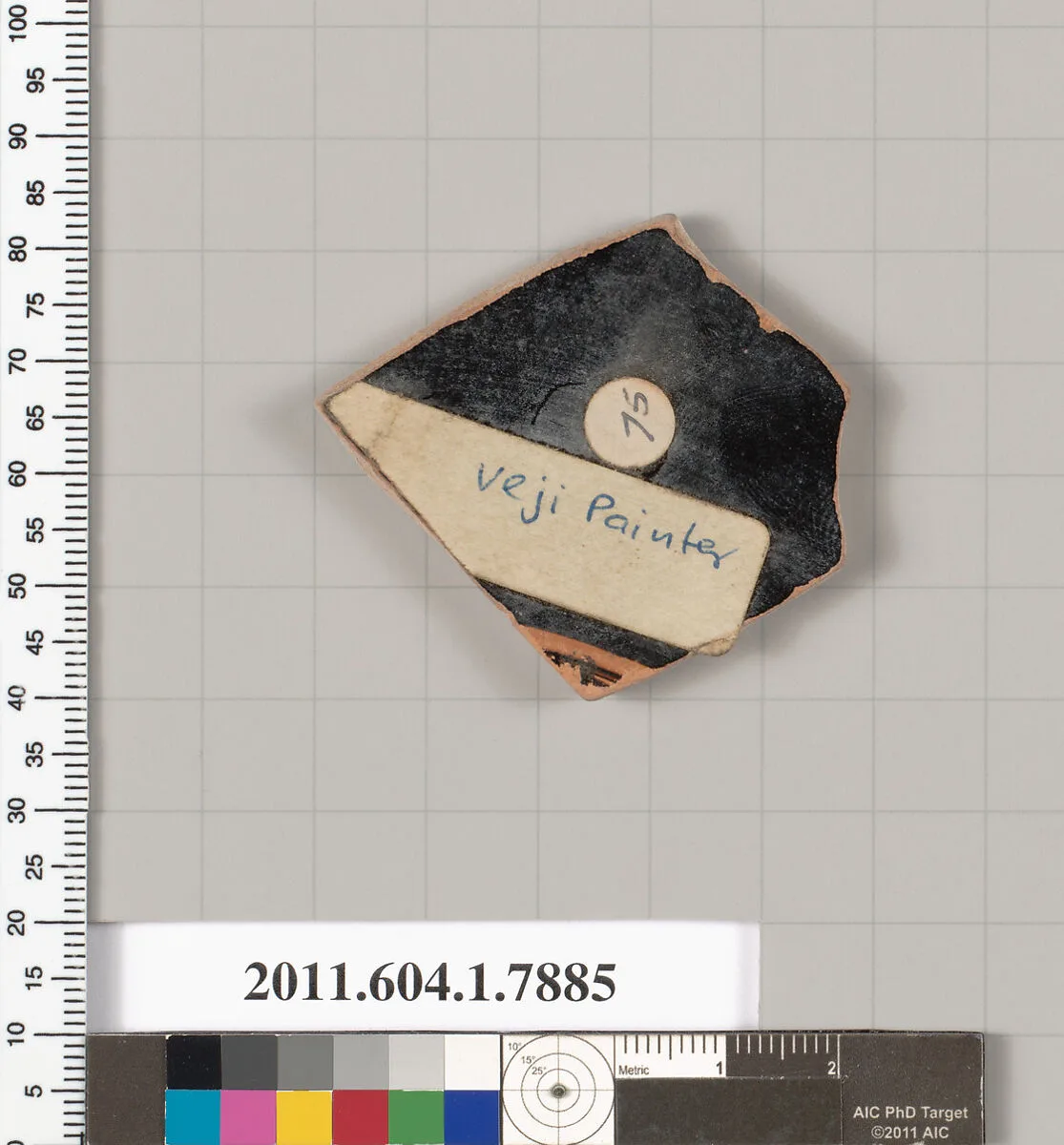 Terracotta fragment of a kylix (drinking cup) — Veii Painter