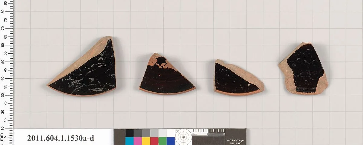 Terracotta fragments of kylikes (drinking cups) — Unknown