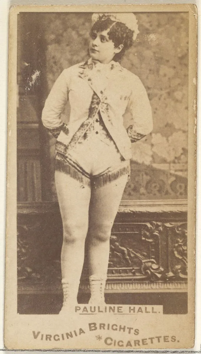 Pauline Hall, from the Actors and Actresses series (N45, Type 1) for Virginia Brights Cigarettes — Allen & Ginter