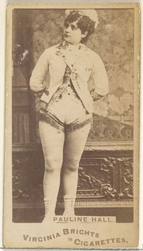 Pauline Hall, from the Actors and Actresses series (N45, Type 1) for Virginia Brights Cigarettes