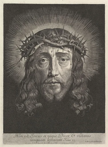La sainte Face couronnee d'epines, (grand format)