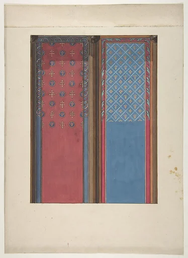 Design for the painted decoration of panels