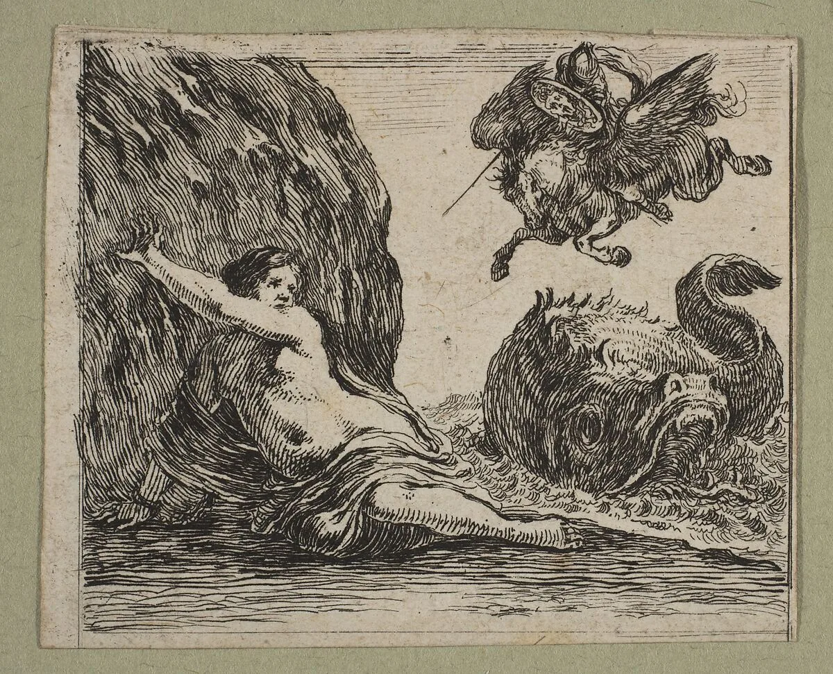 Persée et Andromede — Stefano della Bella|Jean Desmarets de Saint-Sorlin|Henri Le Gras|Louis XIV, King of France|Cardinal Jules Mazarin