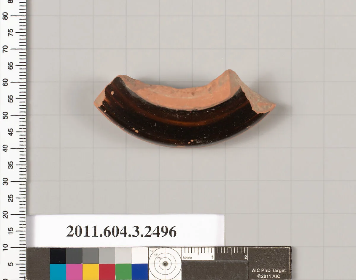Terracotta fragment of a kylix (drinking cup) — Unknown