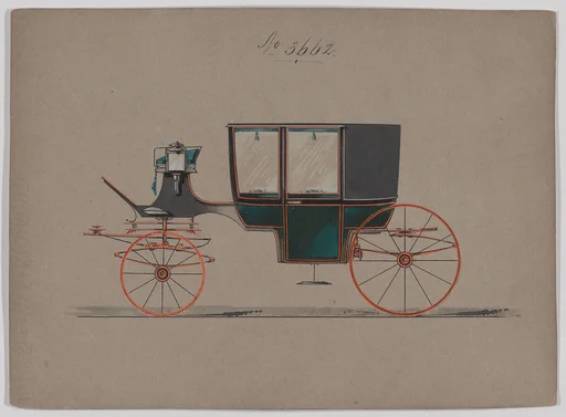 Design for Glass Panel Coach, no. 3662