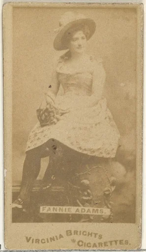 Fannie Adams, from the Actors and Actresses series (N45, Type 1) for Virginia Brights Cigarettes
