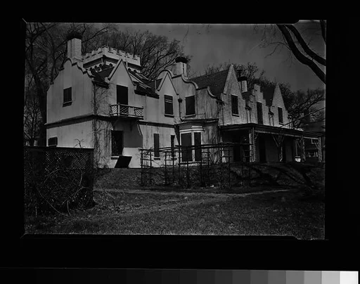 [Rear View of Gothic Revival House, Residence of William Hickling Prescott, Swampscott, Massachusetts]