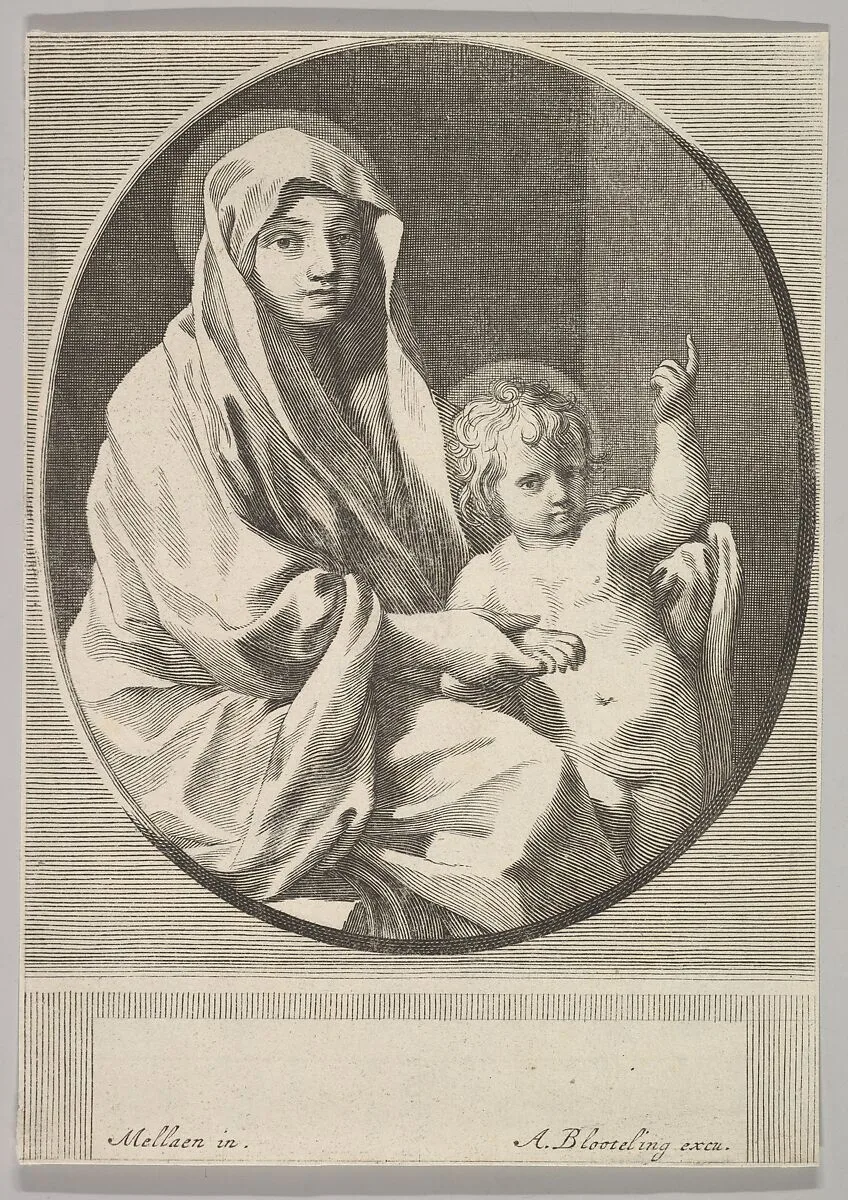Virgin and Child — Abraham Blooteling|Claude Mellan