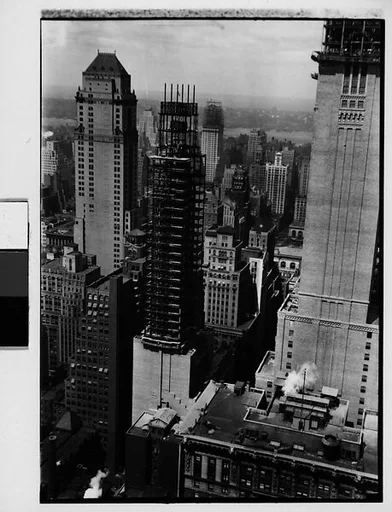 [Lefcourt Colonial Building Construction Site, from Roof of Chanin Building?, New York City]