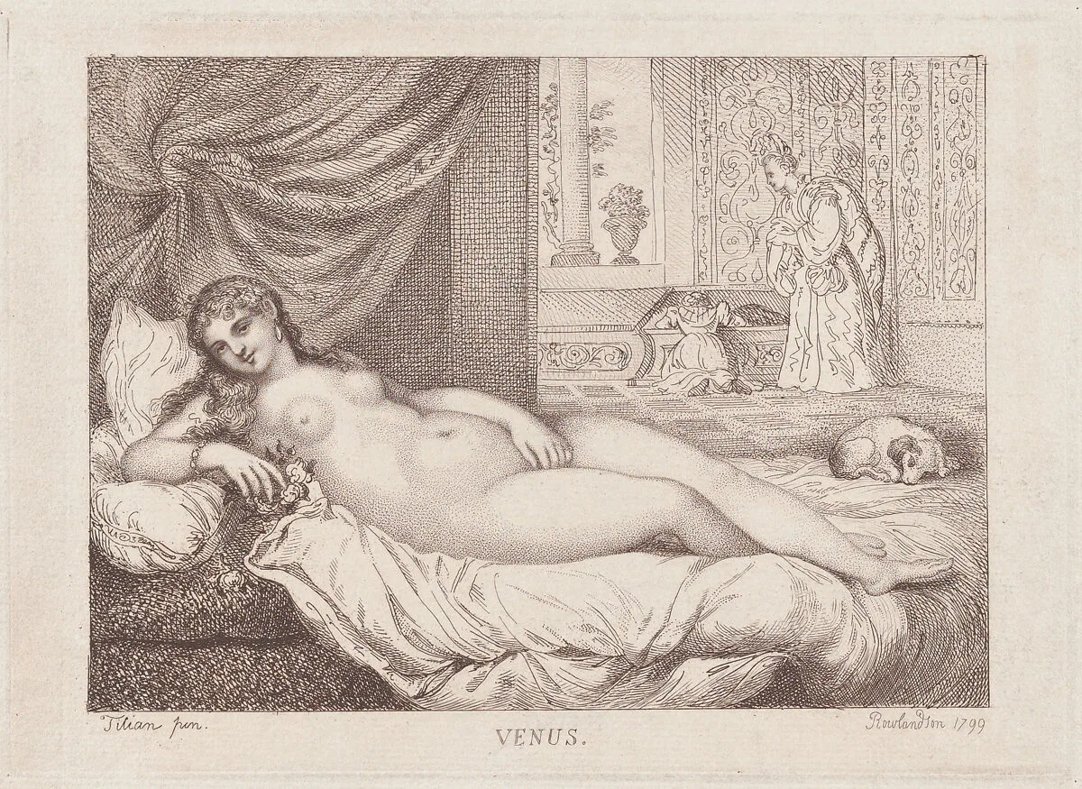 Venus of Urbino — Thomas Rowlandson|Titian (Tiziano Vecellio)