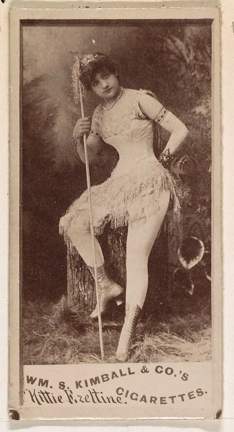 Kittie Fizeltine, from the Actresses series (N203) issued by Wm. S. Kimball & Co. — William S. Kimball & Company