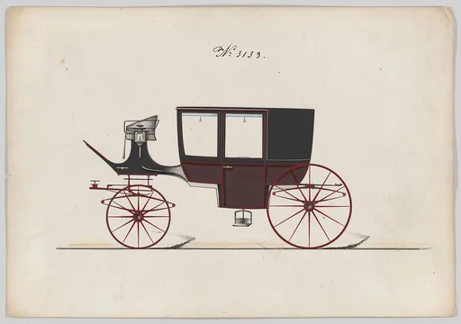 Design for Glass Panel Coach, no. 3133