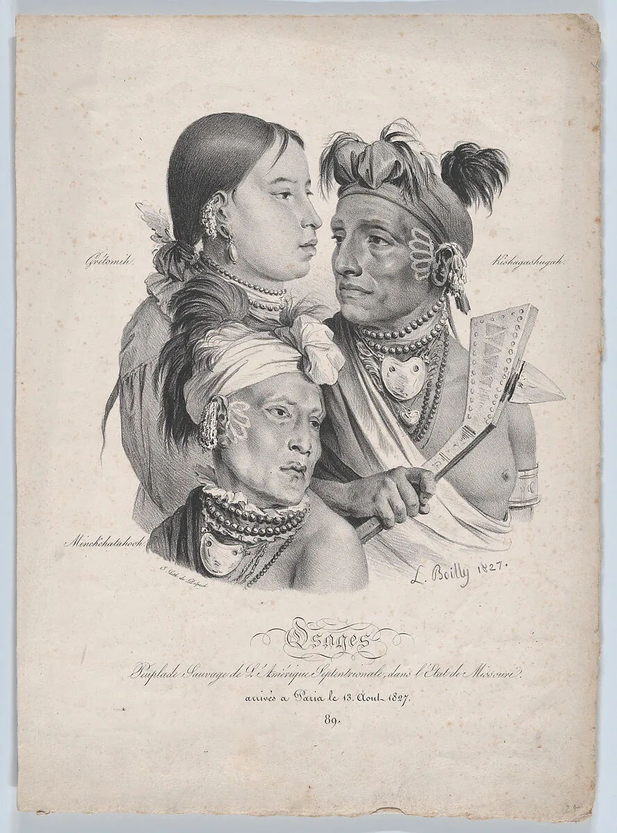 Osages: A Small Savage Tribe from North America, in the State of Missouri — Louis Léopold Boilly|Delpech