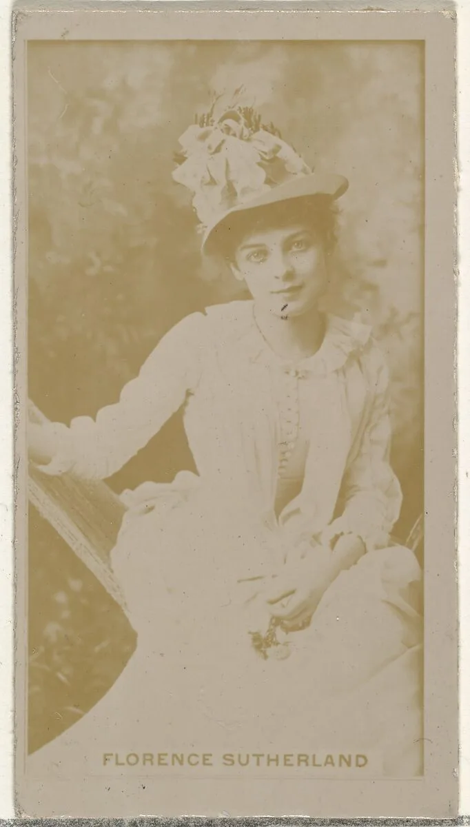 Florence Sutherland, from the Actors and Actresses series (N145-8) issued by Duke Sons & Co. to promote Duke Cigarettes — W. Duke, Sons & Co.|American Tobacco Company
