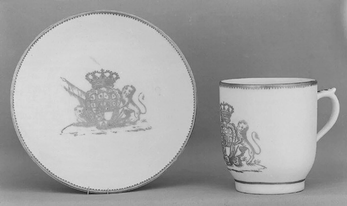 Cup and saucer — Vinovo Porcelain Manufactory|Gioannetti period
