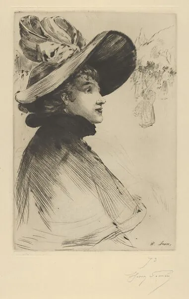 Head of a Parisian Woman — André Marty|Henry Somm