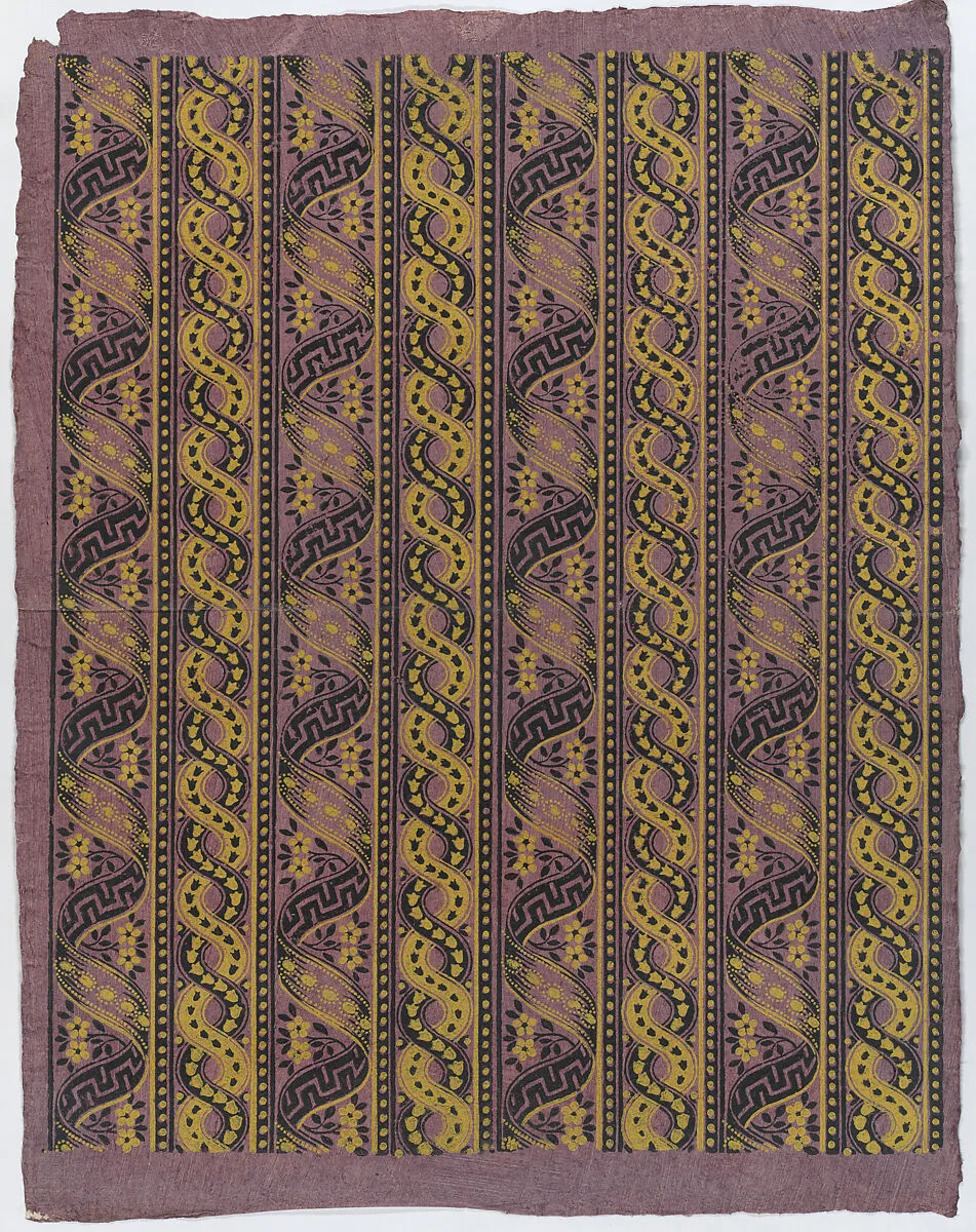 Sheet with four borders with guilloche and ribbon patterns — Remondini Family|Anonymous