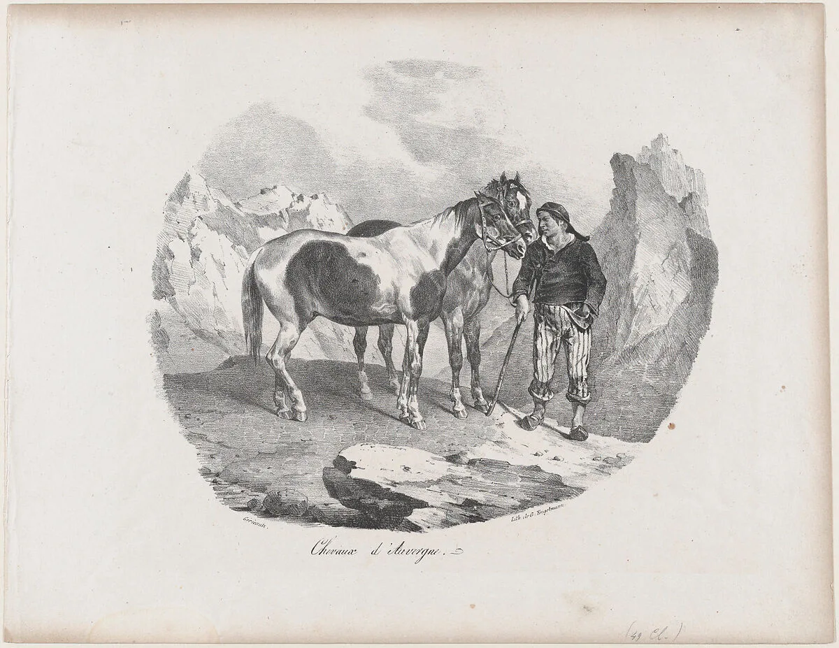 Horses of Auvergne — Théodore Gericault|Godefroy Engelmann