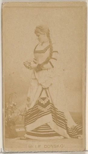 Mlle. Donsko, from the Actors and Actresses series (N45, Type 8) for Virginia Brights Cigarettes