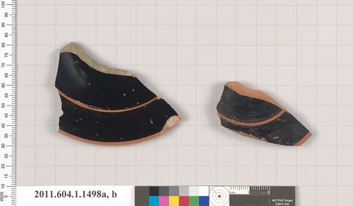 Terracotta fragments of kylikes (drinking cups)