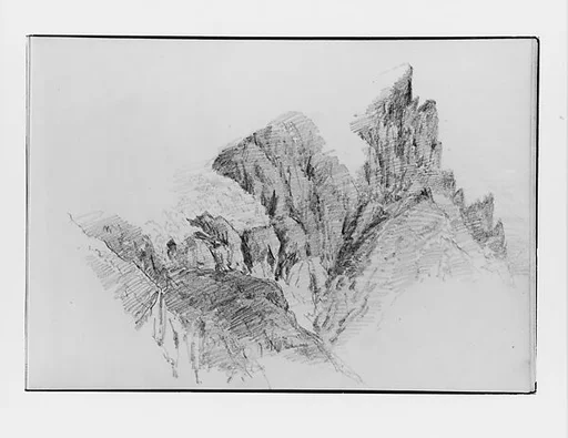 Mountains (from Switzerland 1870 Sketchbook)