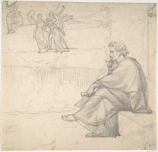 Male figure in classical costume