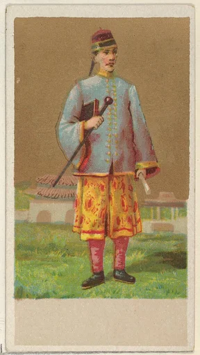 China, from the Natives in Costume series (N16), Teofani Issue, for Allen & Ginter Cigarettes Brands