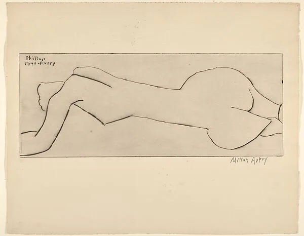 Nude with Long Torso — Milton Avery