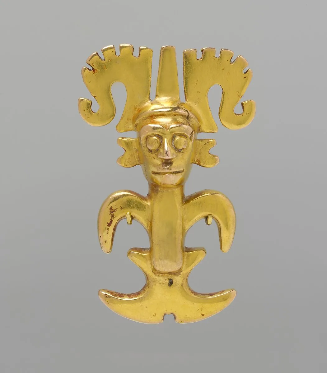 Stylized Figure Pendant — Unknown
