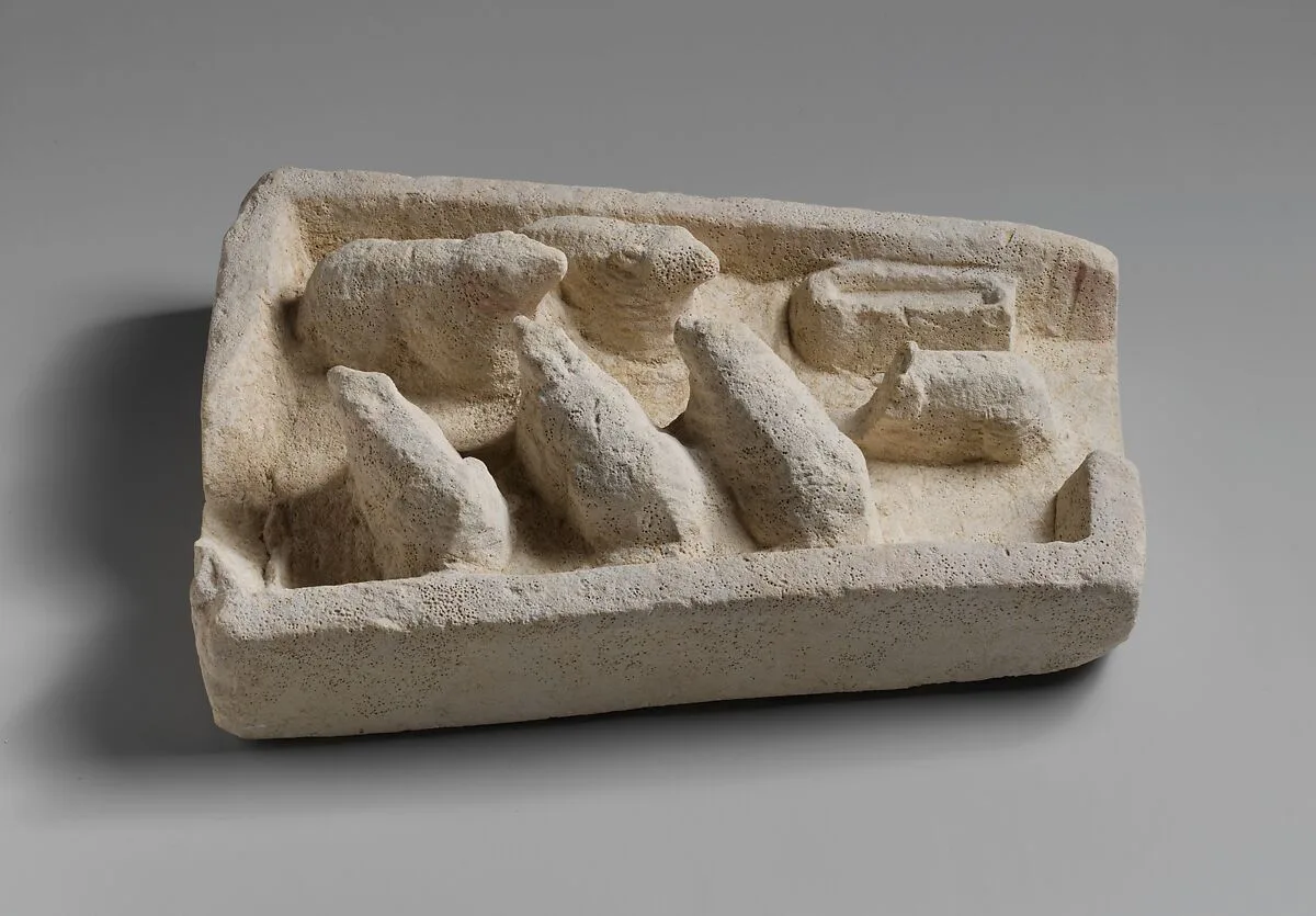 Limestone model of a sheepfold — Unknown